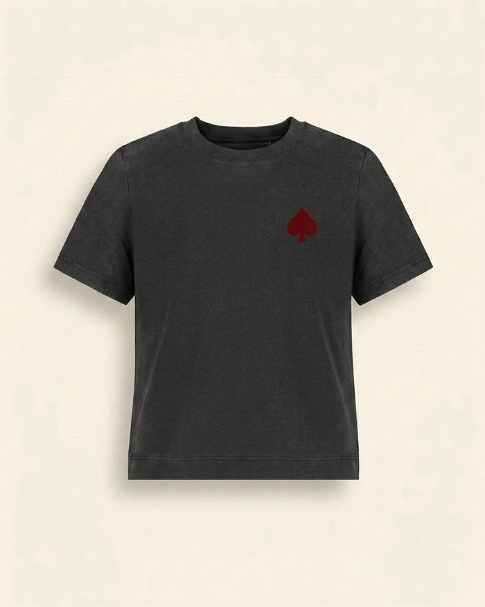 POKER QUEEN Vintage Black · T-shirt Femme