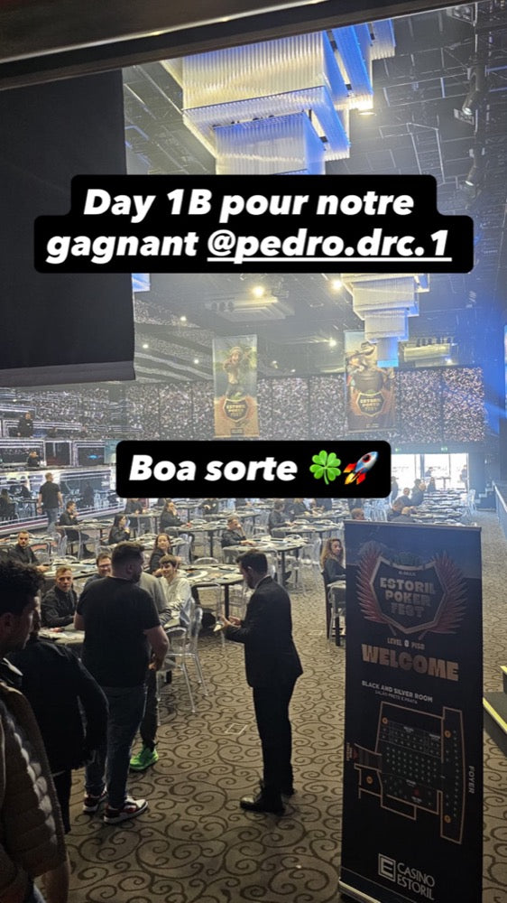 Pedro au Main Event de l'Estoril Poker Fest