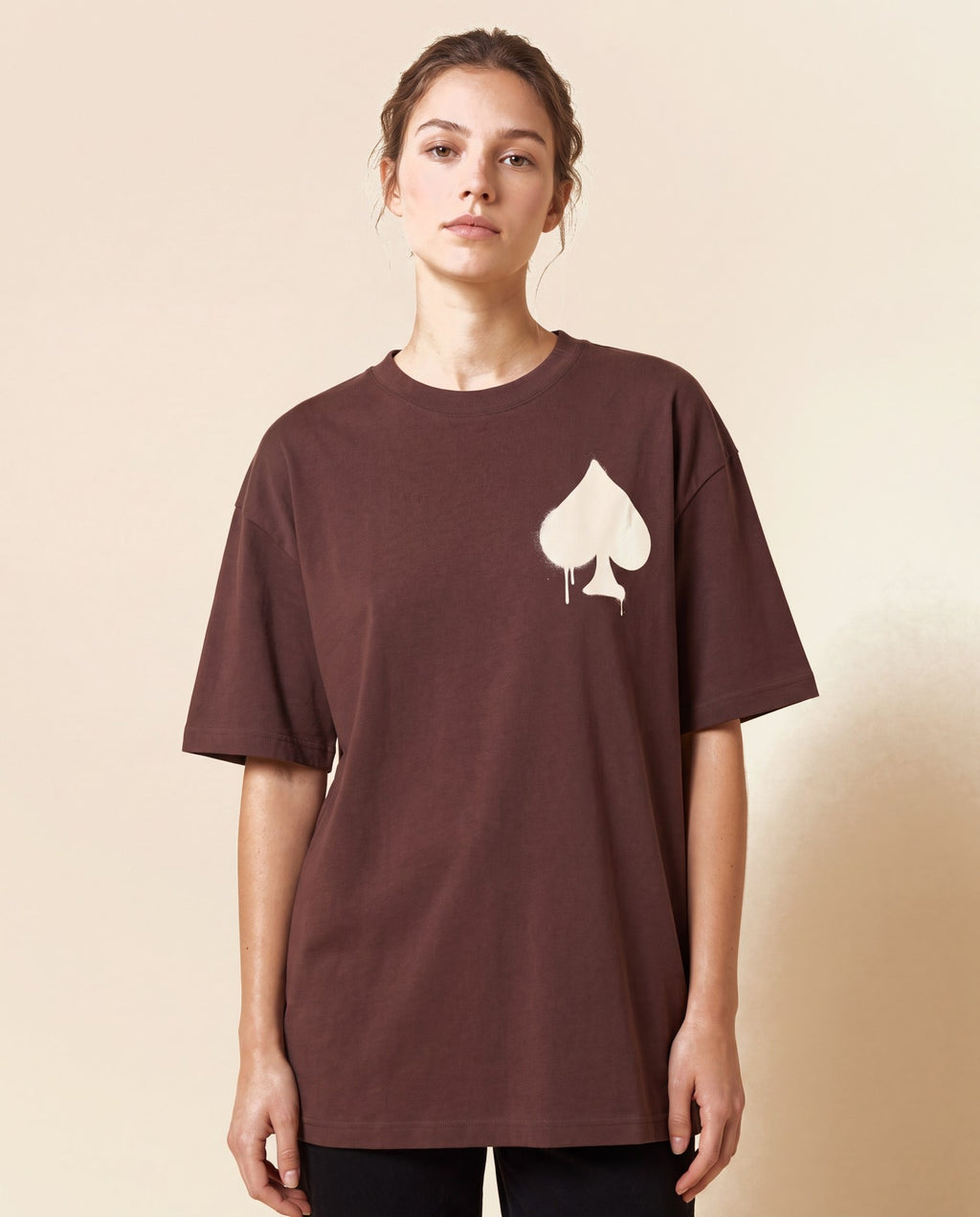 T-Shirt Graffiti Chocolat - studio femme