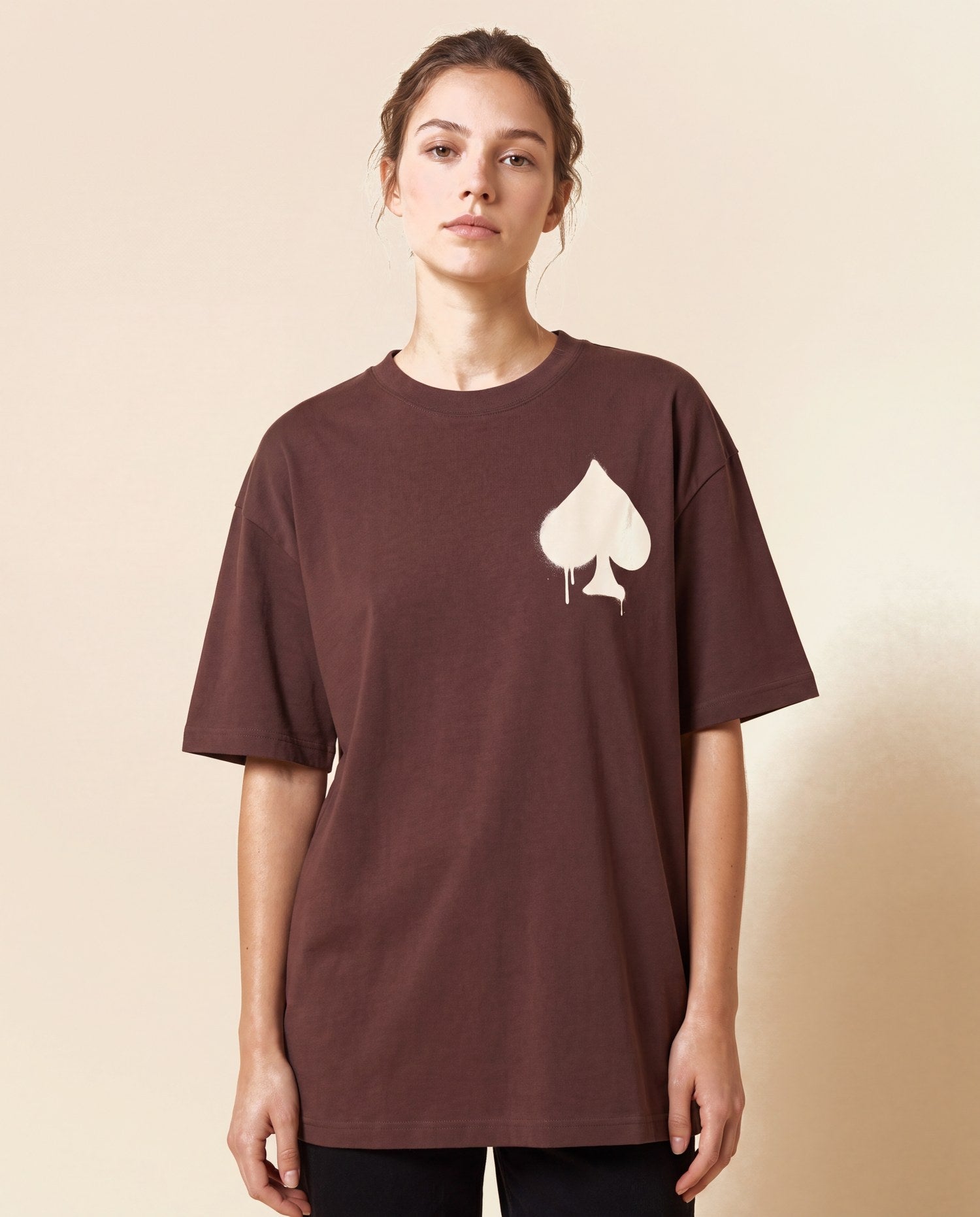 T-Shirt Graffiti Chocolat - studio femme