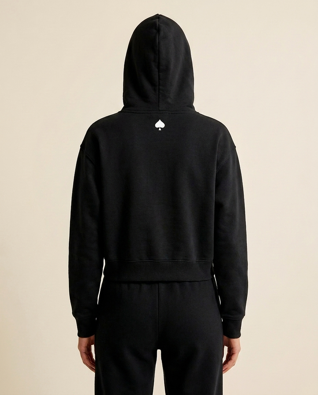 Hoodie Cropped Noir — studio dos