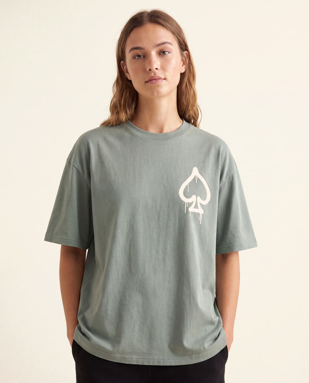 T-Shirt Graffiti Sauge - studio femme