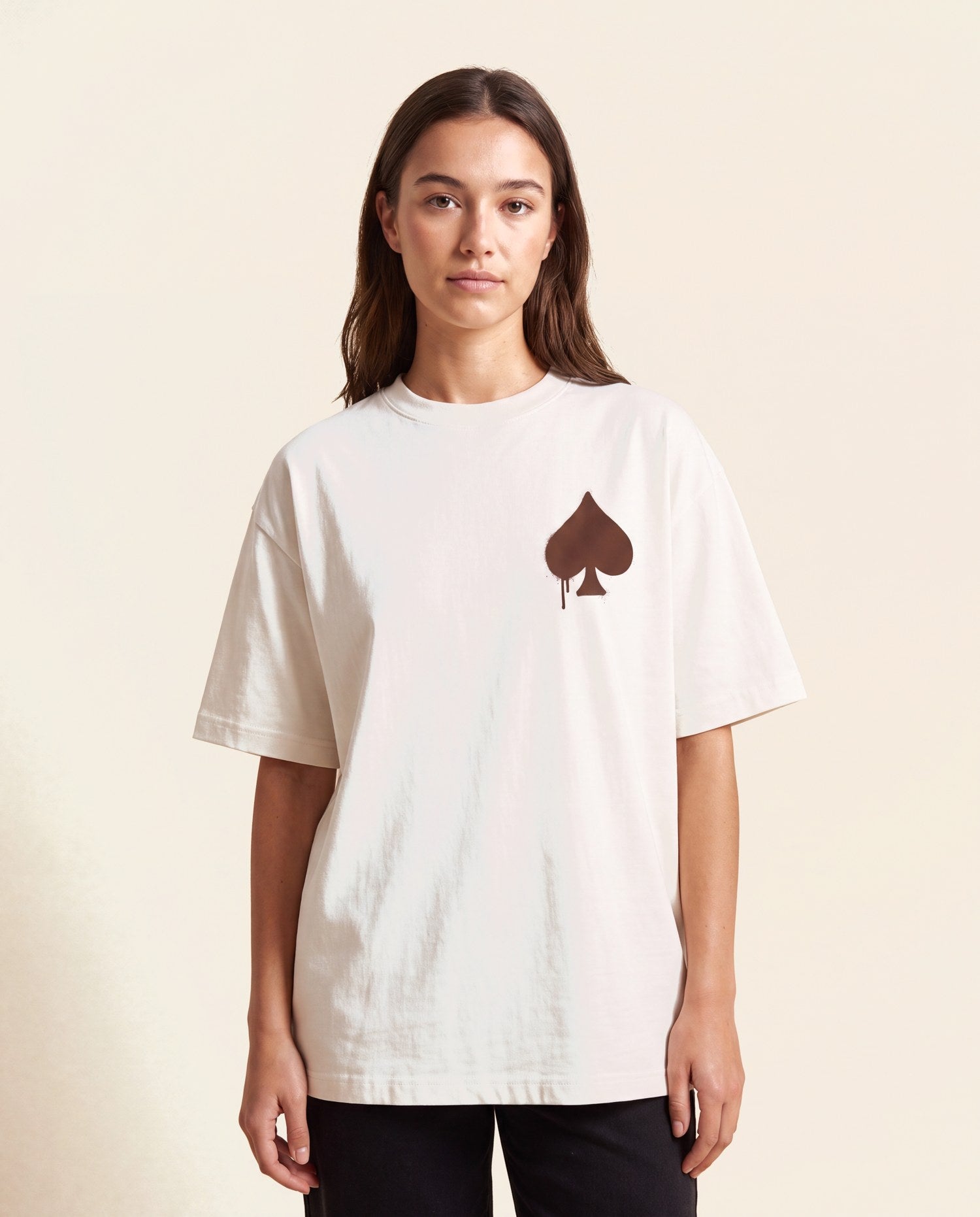 T-Shirt Graffiti Crème - studio femme