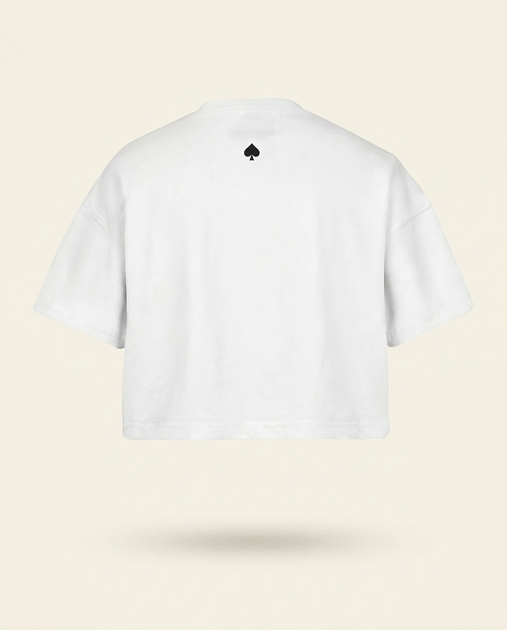 T-shirt Cropped Blanc — packshot dos