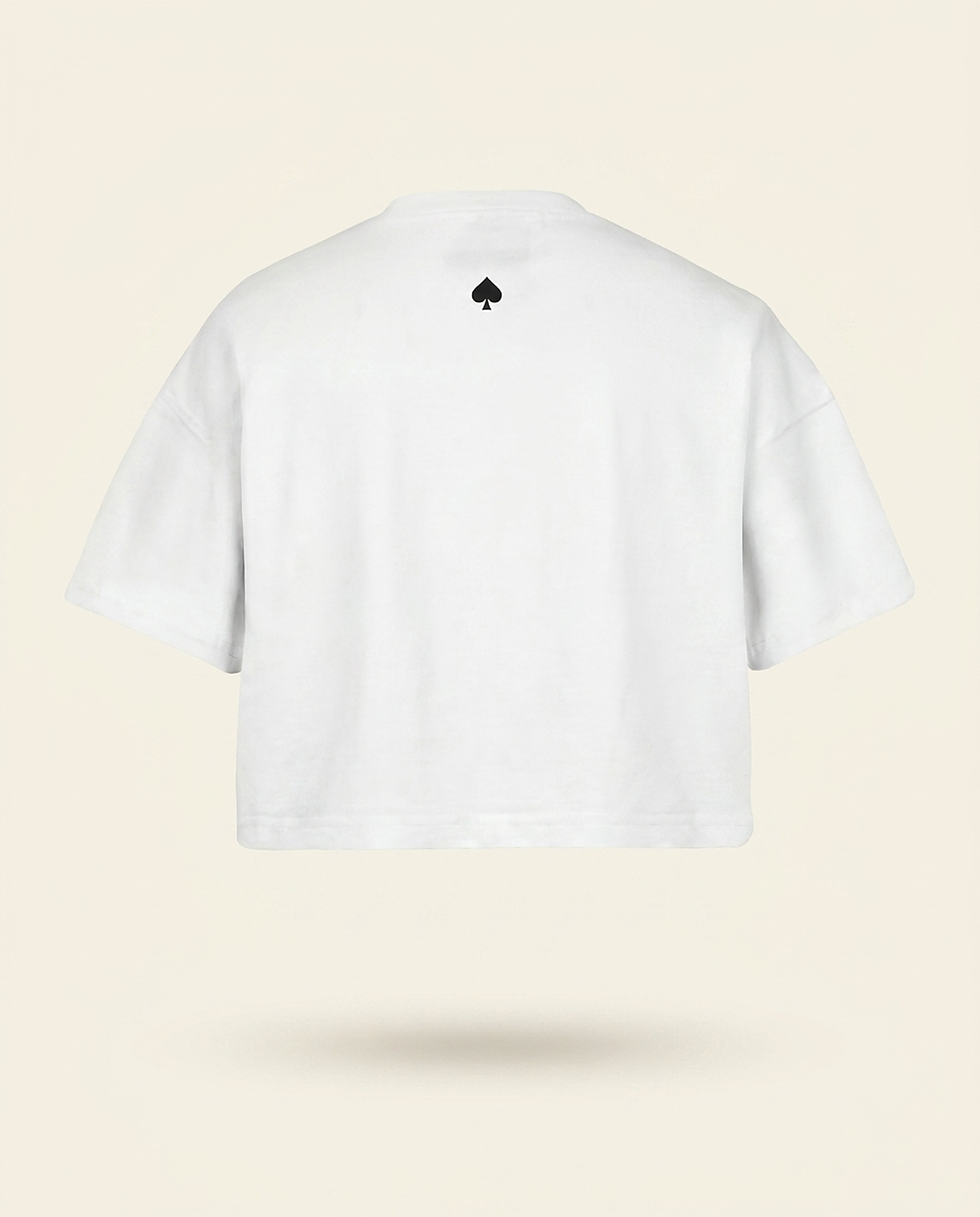 T-shirt Cropped Blanc — packshot dos