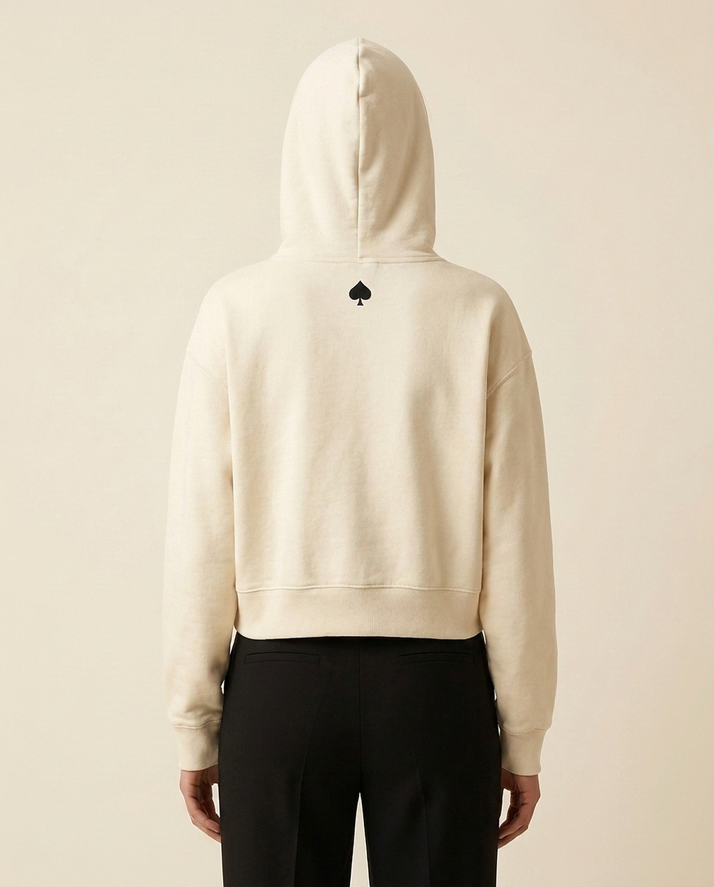 Hoodie Cropped Crème — studio dos