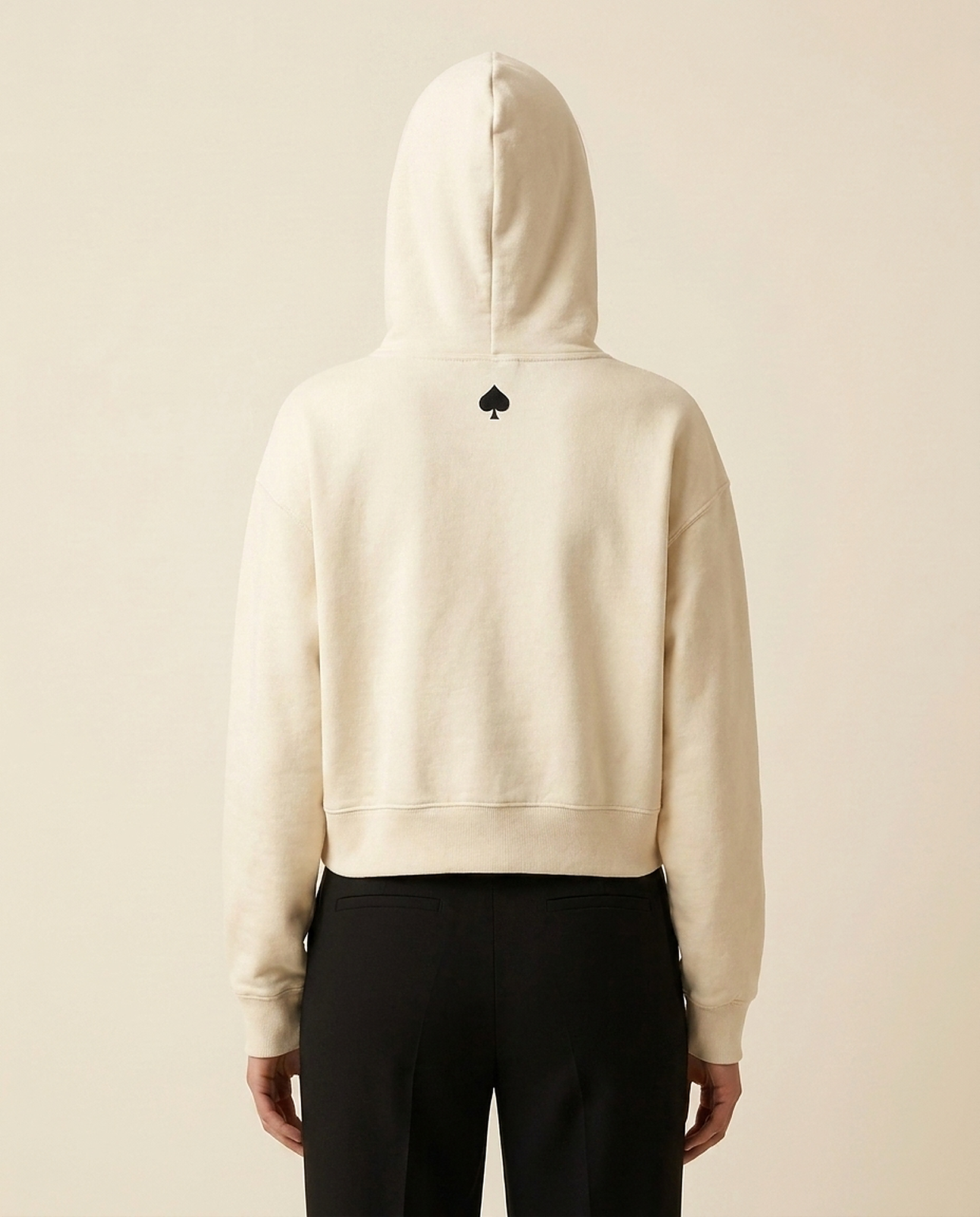 Hoodie Cropped Crème — studio dos
