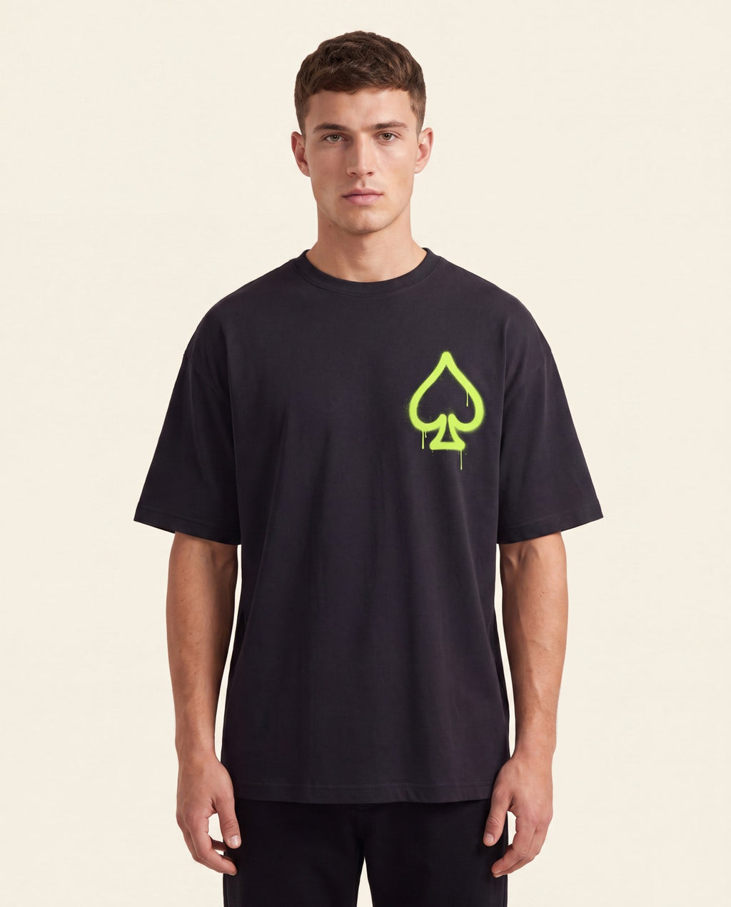 T-Shirt Graffiti Vert acide - studio homme