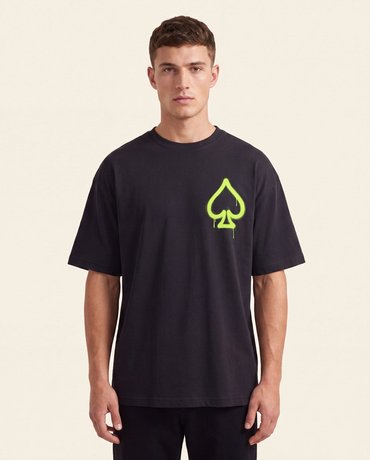 T-Shirt Graffiti Vert acide - studio homme