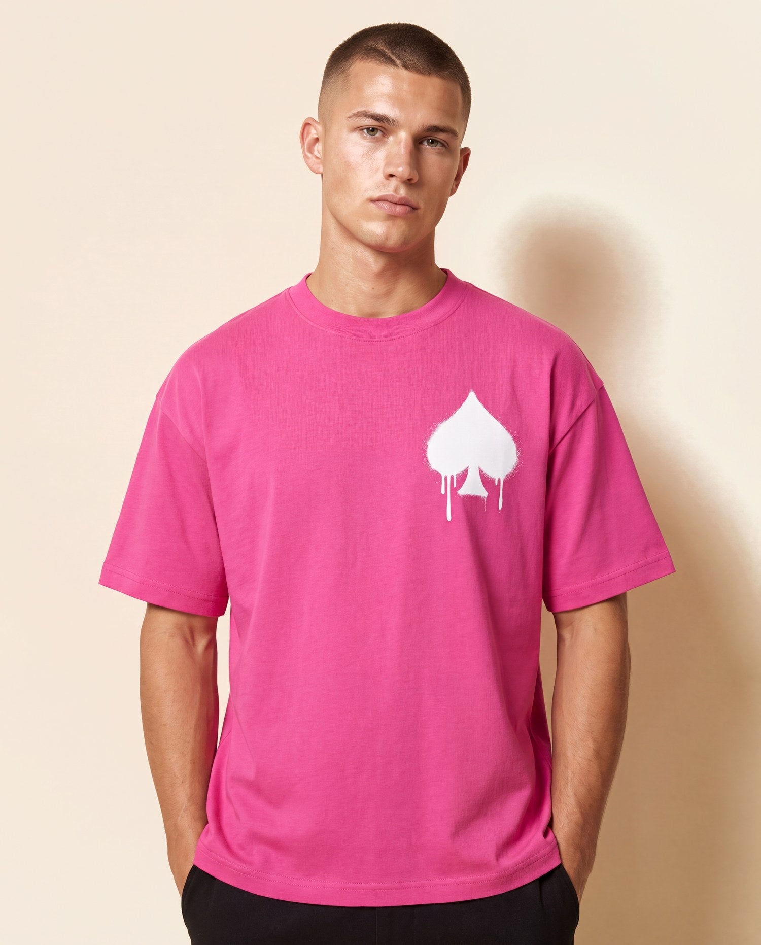 T-Shirt Graffiti Rosé - studio homme