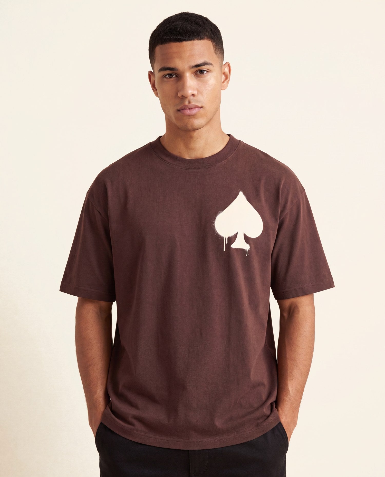 T-Shirt Graffiti Chocolat - studio homme