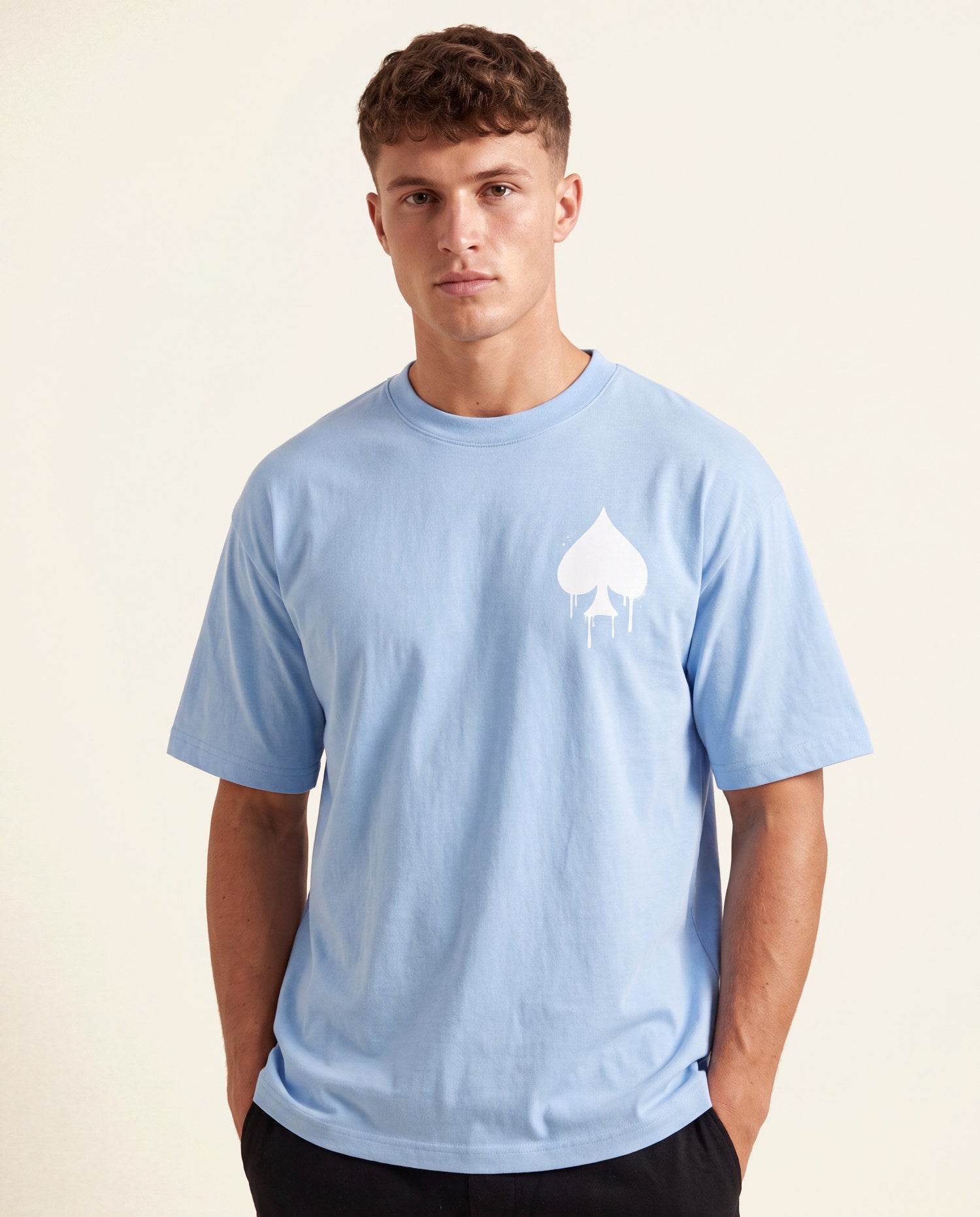 T-Shirt Graffiti Bleu ciel - studio homme