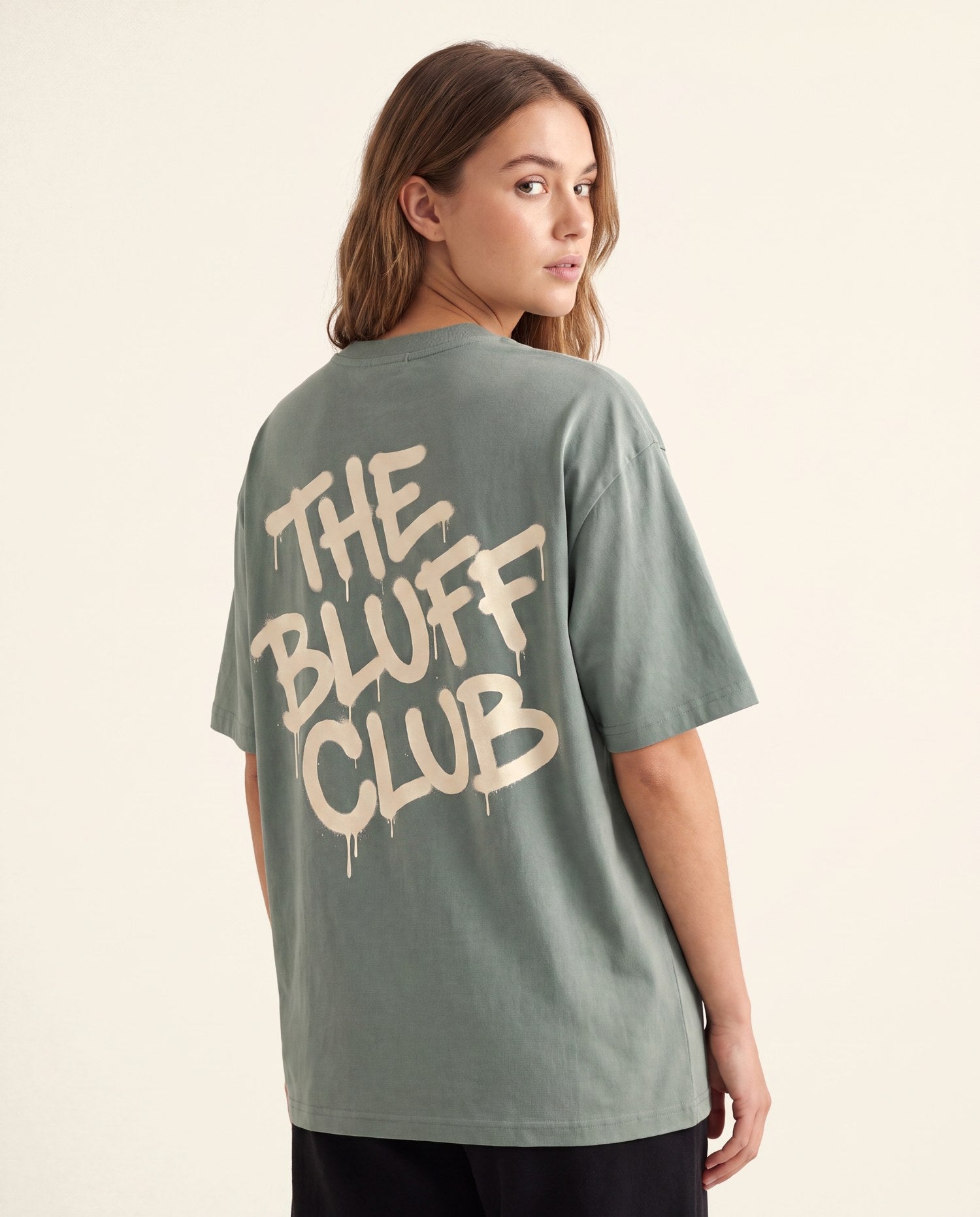 T-Shirt Graffiti Sauge - studio dos femme