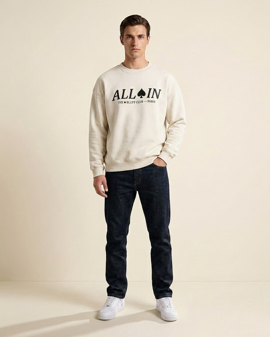 ALL IN · Sweat crewneck MAISON DE JEU