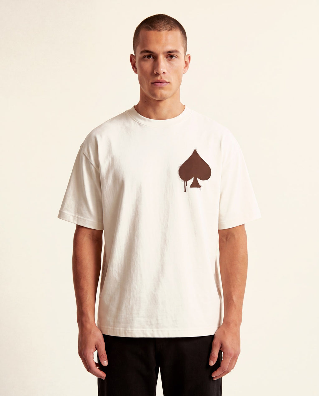 T-Shirt Graffiti Crème - studio homme