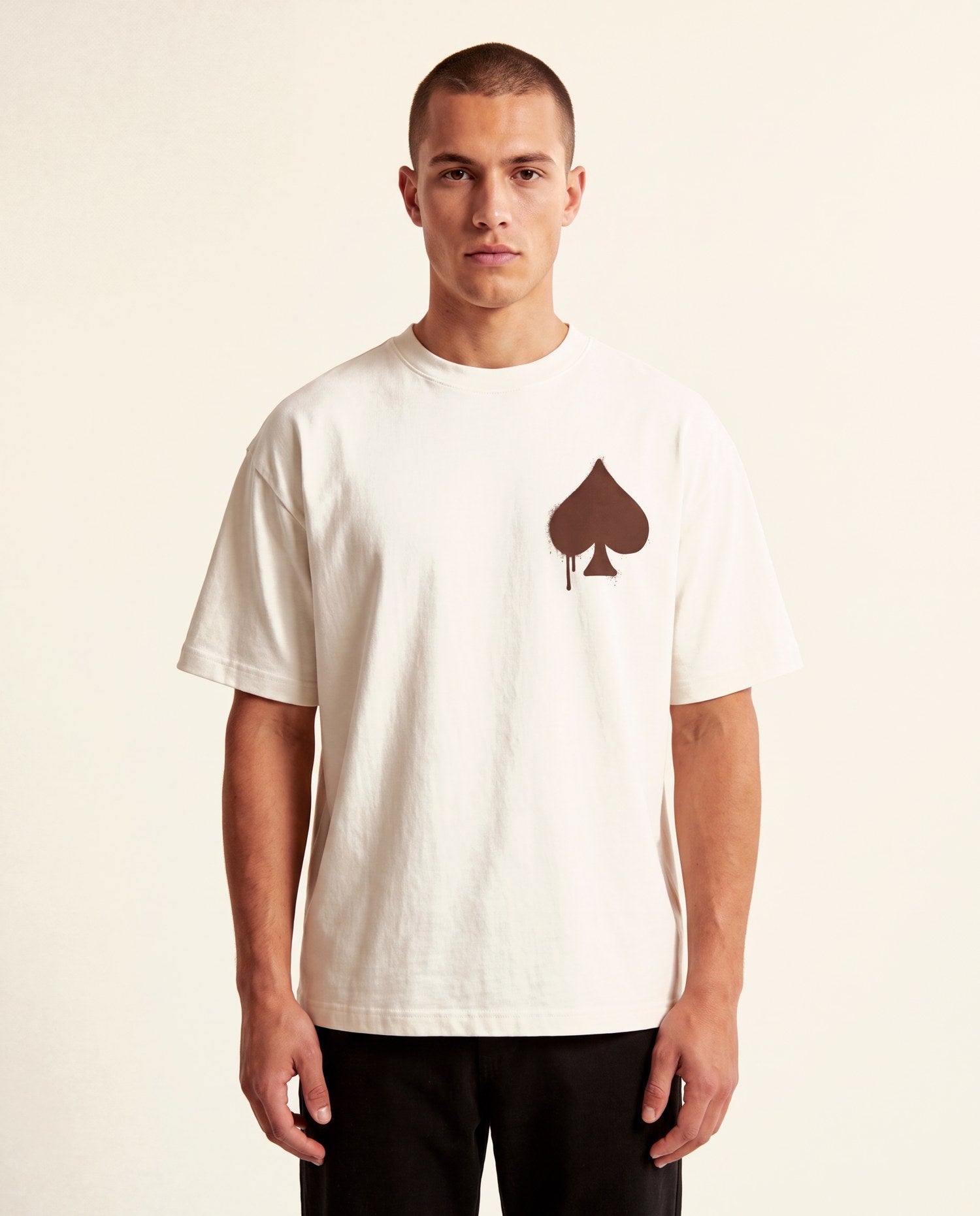 T-Shirt Graffiti Crème - studio homme