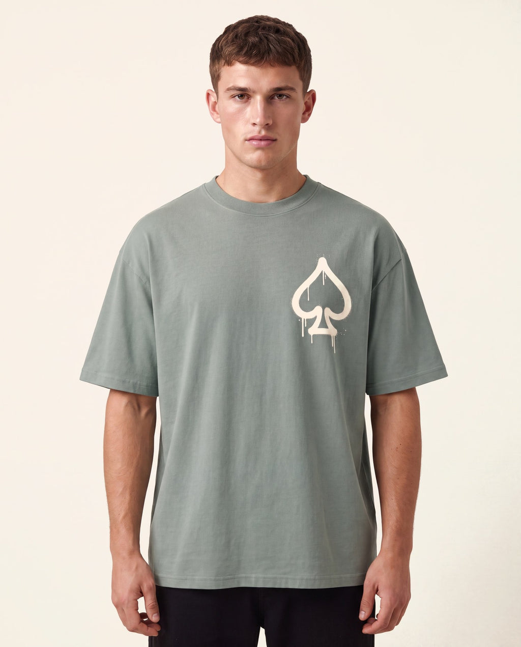 T-Shirt Graffiti Sauge - studio homme