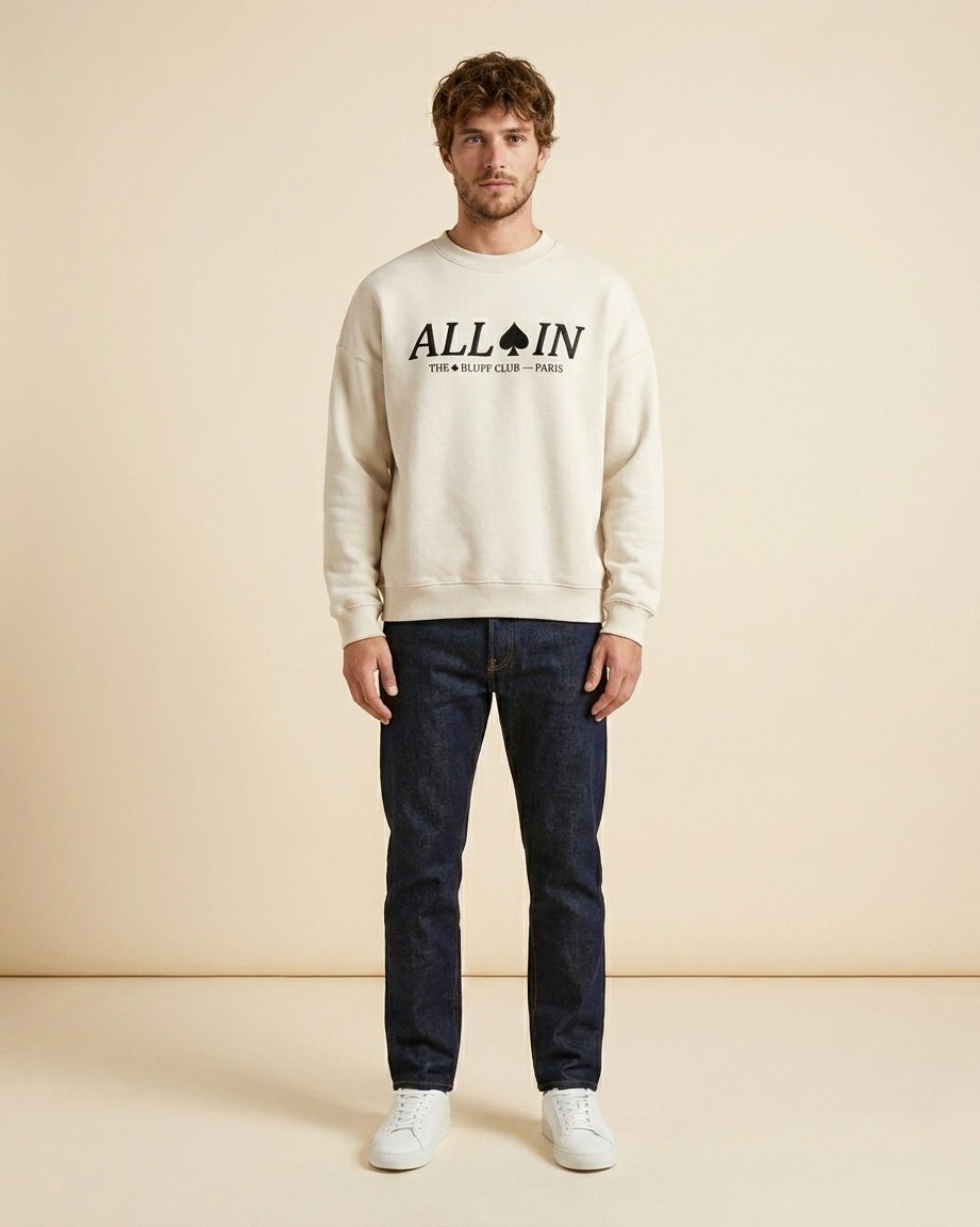ALL IN · Sweat crewneck MAISON DE JEU