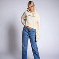 Hoodie Poker Cropped Femme - White Edition