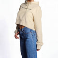 Hoodie Poker Cropped Femme - White Edition