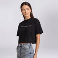 T-shirt Poker Cropped Femme - Black Edition