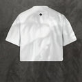 T-shirt Poker Cropped Femme - White Edition