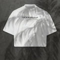 T-shirt Poker Cropped Femme - White Edition