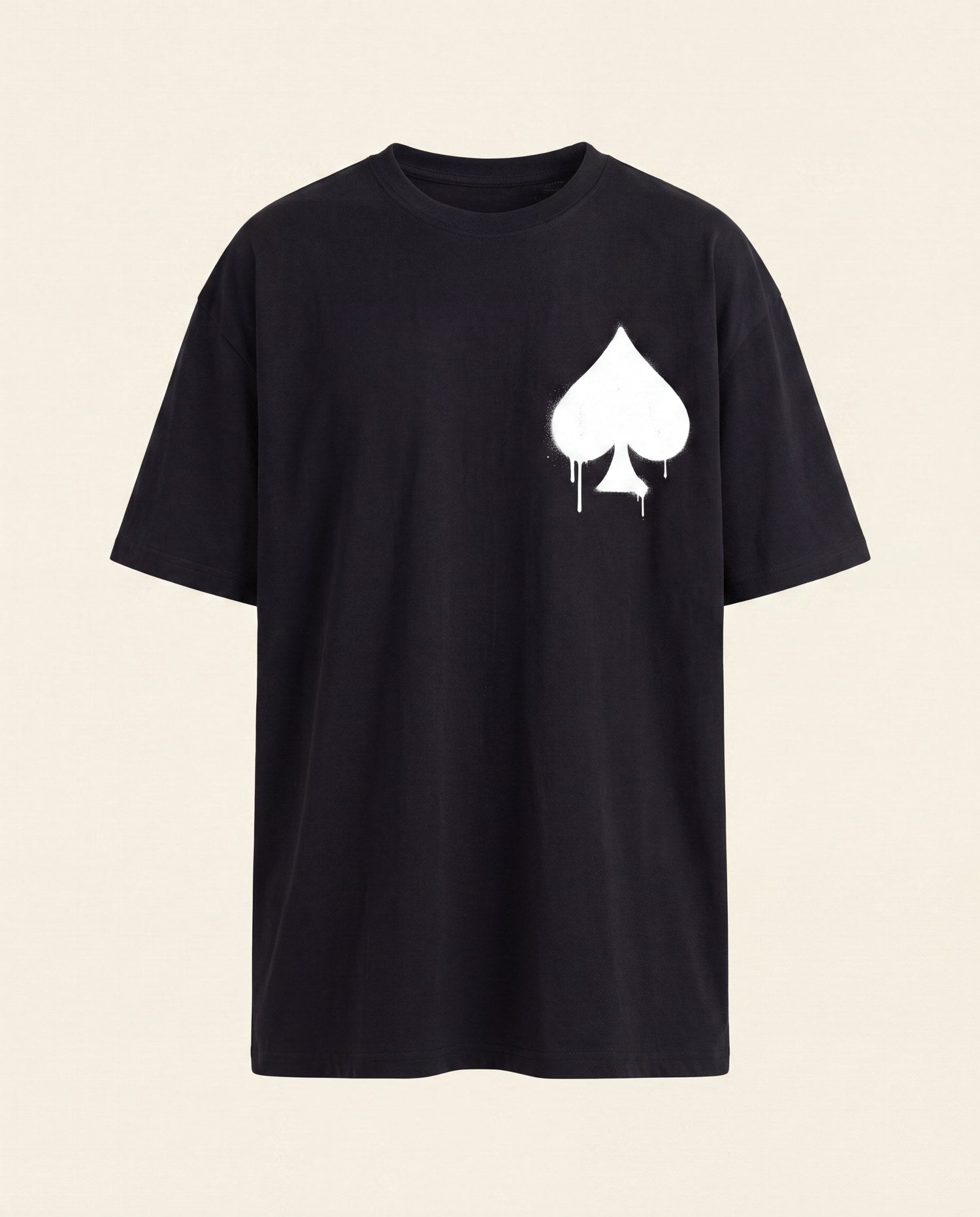 T-Shirt Graffiti Noir - face