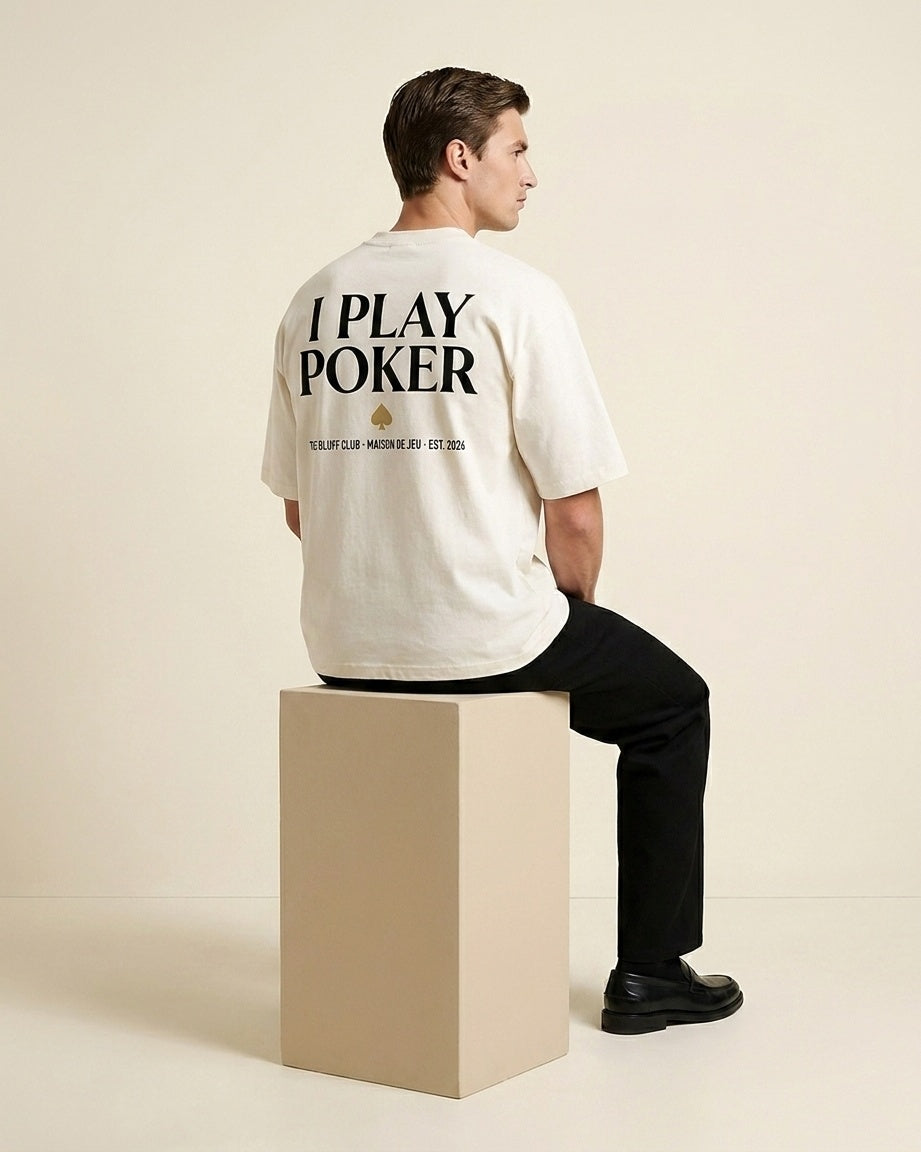 I PLAY POKER · T-shirt MAISON DE JEU