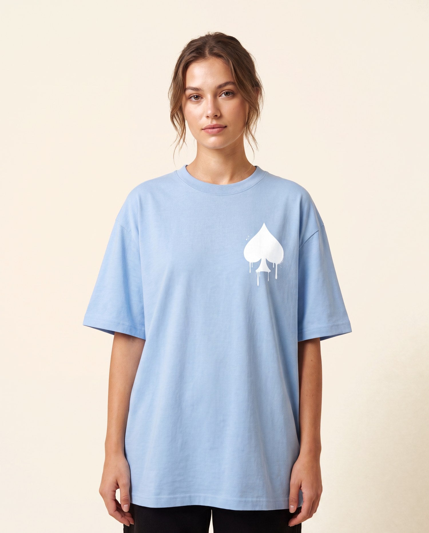 T-Shirt Graffiti Bleu ciel - studio femme