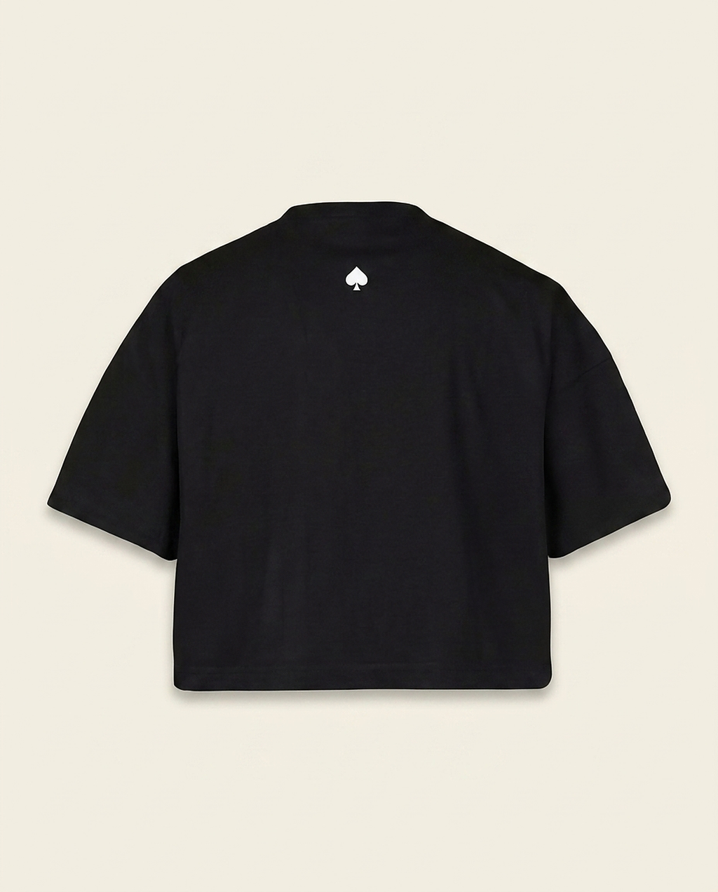 T-shirt Cropped Noir — packshot dos