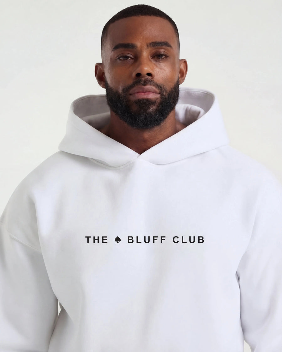Hoodie Oversized White Edition - 450gsm THE BLUFF CLUB