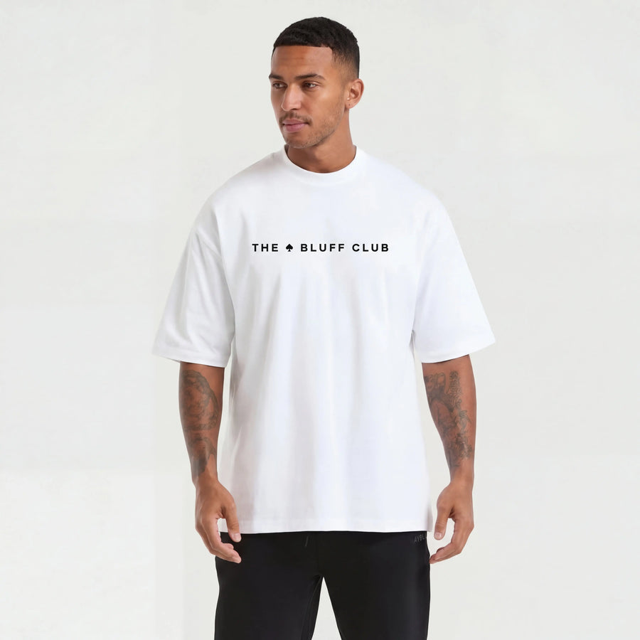 T-Shirt Oversized White Edition The Bluff Club®.